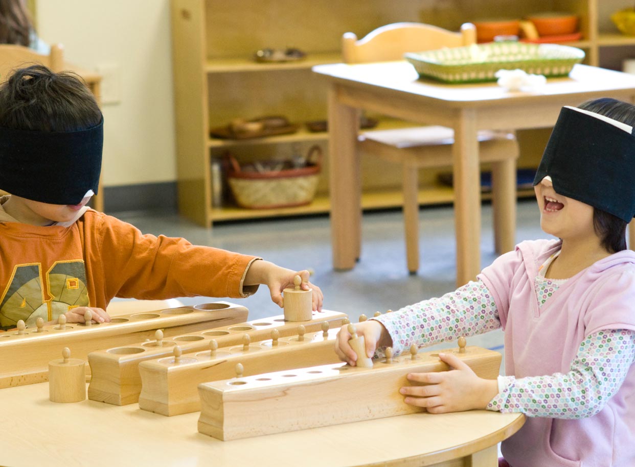 The Sensorial Area In Montessori Preschool Where Young Scientists Are 