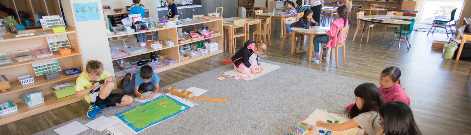 Montessori Students During Uninterrupted Work Hour