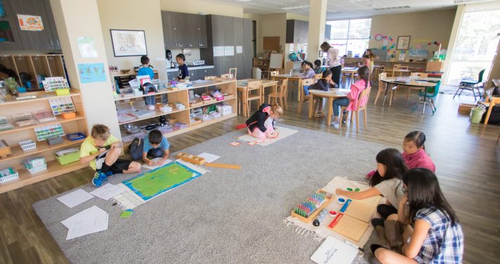 Montessori Students During Uninterrupted Work Hour